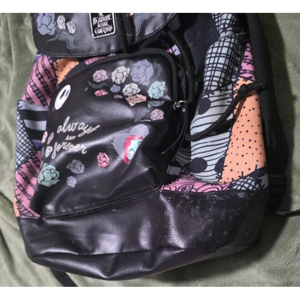 Disney Bioworld Nightmare Before Christmas Jack Sally Slouch Backpack